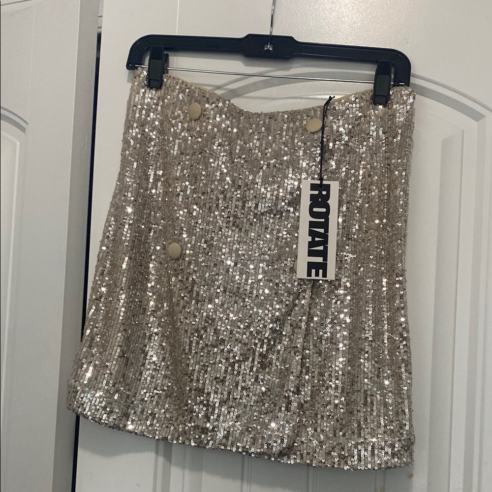 Sequin Gold Skirt